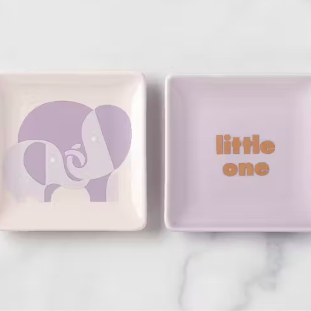 Kate Spade Sweet Talk Little One Jewelry Tray Duo set of 2